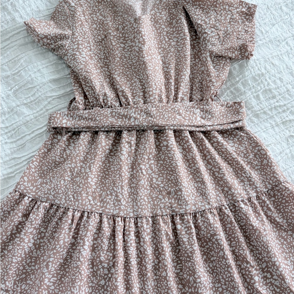 SHEIN Patterned MIDI Dress